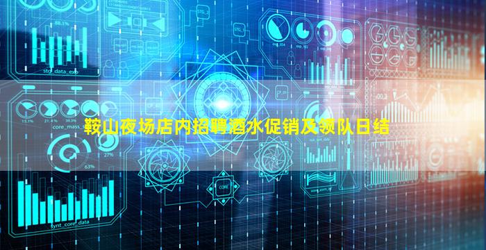 鞍山夜场店内招聘酒水促销及领队日结